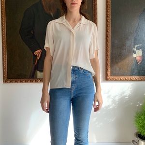Vintage cream blouse